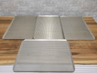 25.5" x 18" Full Size Perforated Baking Pans - Lot of 4