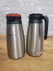 Bunn 1.9L Stainless Thermal Serving Carafes, Model 39430 - Lot of 2 - 2