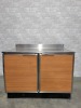 48" x 29.5" x 40.5" Refrigerated Cabinet with Worktop/Backsplash, Duke RUF-48 - 2