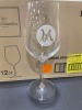 19oz Sequence Stem Glass, Branded Mystique - Lot of 12 - 2