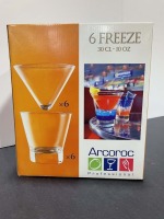 10oz Freeze Cocktail Glasses - Lot of 6