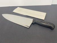 10" Black Handle Medium Blade Cook Knife