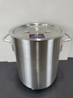 16qt Premium Aluminum Stock Pot with Lid