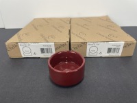 2oz Purity Red Circular Bowls - Lot of 12