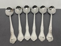 11" Perforated Serving Spoons - Lot of 6