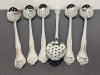 11" Perforated Serving Spoons - Lot of 6 - 2