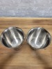 Stainless Ice Buckets, 8" x 9-1/4" - Lot of 2 - 4