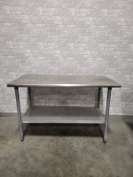 Stainless Table with Undershelf 53" x30" x 36"