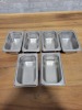 1/9 Sized Stainless Insert 2" Deep - Lot of 6 - 2