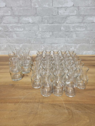 Small Glass Carafes - Lot of 40