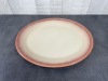 11.25" Terracotta and Sand Oval Plates - Lot of 12