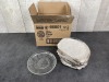 5.5" Flower Glass Plates - Lot of 24 - 2