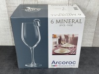 270ml/9oz Mineral Wine Glasses - Lot of 6