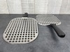 Browne Euro Perforated Stainless Pizza Servers - Lot of 2 - 2