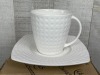 C&S Satinique 8oz Tea Cups with 6" Saucers - Lot of 6 (12pcs) - 3