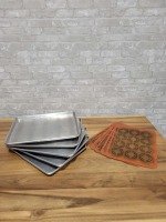1/2 Sized Baking Pans with Silicone Matt - Lot of 10