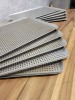 Crown Supreme 18"x26" Stainless Steel Standard Perforated Baking Pans - Lot of 10 - 3