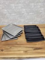 Lot of Silicone Bread Matts and Half Size Baking Sheets (8 pieces)