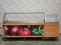 Duke 112" Refrigerated Prep Table with Single Steam Table