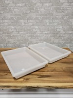 18" x 26" x 3.5" Food Storage Container, Omcan 85128 - Lot of 2