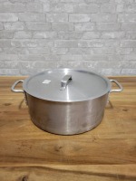 15qt Browne Thermalloy Heavy Aluminum Braising Pan with Lid