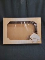 Full Size Slab Cake Boxes with Cellophane Window - 25 bottoms, 25 lids - Lot of 50 Pcs