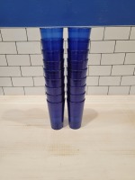20oz Carlisle Blue Plastic Water Cups - Lot of 18