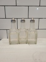 Glass Vinegar Dispensers - Lot of 3