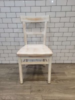 White Dining Chairs - Lot of 12