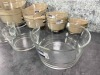 140oz, 74oz, 40oz, 23oz Glass Bowls - Lot of 4 Sets (16 Pieces)