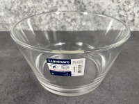 7.75" Unisson 74oz Stackable Glass Bowls - Lot of 12 (2 Cases)