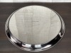 13" Round Heavy Stainless Serving Trays - Lot of 3 - 2