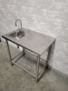 Stainless Steel Worktable with Hand Sink and Taps - 3