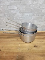 Browne Tapered Sauce Pans - Lot of 5