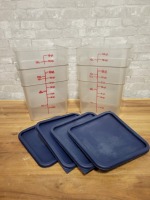 Cambro 18 Qt Food Containers with Lids - Lot of 4 (8Pcs)