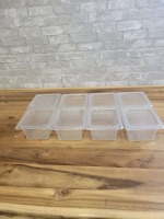 Tru Clear Plastic Insets 6" L, 7" W, 4" D - 15 pieces