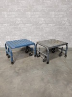 Spring Weight Loaded Safety Step Stools - Lot of 2
