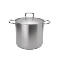 12qt Stainless Stock Pot w/Cover, Elements by Browne