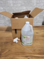 Mega Lab Sentless PDQ Disinfectant Cleaner - Box of 4 4L Bottles with 1 Spray Top