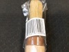 Pastry Brush 1" Natural Boar Wood Handle- Lot of 12pcs - 3