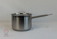 6 QT Stainless Steel Sauce Pot with Lid - Induction Capable - JR47662 - Lot of 1