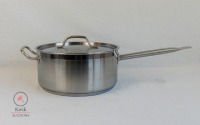 7.5 QT Stainless Steel Sauce Pot with Lid - Induction Capable