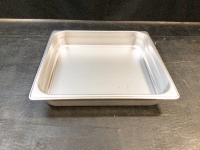 Johnson Rose 57232 2 / 3-Size Steam Table Pan 6 Qt- Lot of 2