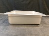 Johnson Rose 57234 2 / 3-Size Steam Table Pan 10 Qt- Lot of 2 - 2