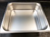 Johnson Rose 57234 2 / 3-Size Steam Table Pan 10 Qt- Lot of 2 - 3