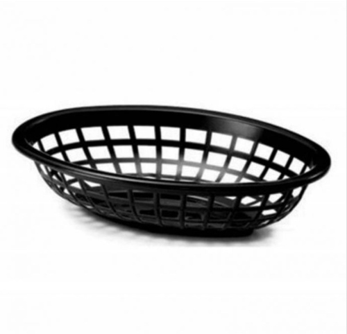 Johnson Rose 80711 Black Oval Side Order Basket, 36 x 2 cases
