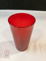 32 oz Durable Plastic Stackable Tumblers, Red - Lot of 24