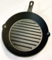 Tomlinson Cast Iron Ribbed 2" D Grill Pan