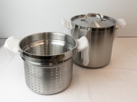 16 Stock Pot with Steamer Basket
