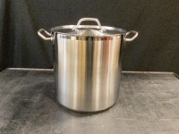 32 QT Stainless Steel Stock Pot with Lid